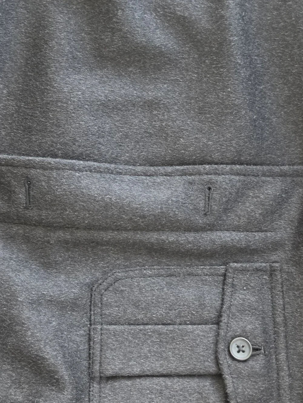 Banana Republic Men’s Wool Blend Charcoal Jacket XL Quilted Lined